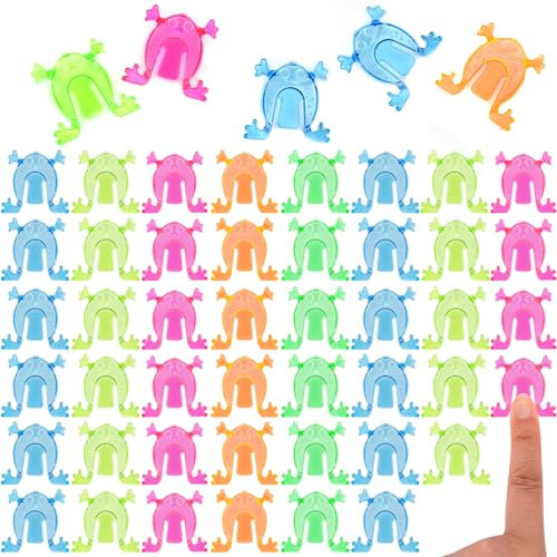 50 Piezas Rana Loca, Juguetes Regalo de Fiestas de Cumpleaños Infantiles Niños Niñas, Regalos Cumpleaños Niños Colegio, Rellenar Bolsas de Regalos para Partido, Regalitos Cumpleaños Invitados Niños