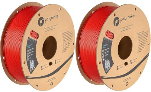 Polymaker PolyLite ASA Rot - 1.75mm - 1kg (Packung mit 2)