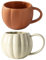 Tasse de Citrouille, Tasse à Café en Céramique en Forme de Citrouille, Tasse de Citrouille halloween,Mug Automne Pumpkin Mug Mignonne Cadeau pour Halloween,Thanksgiving Et Fournitures Fête (2 Pièces)