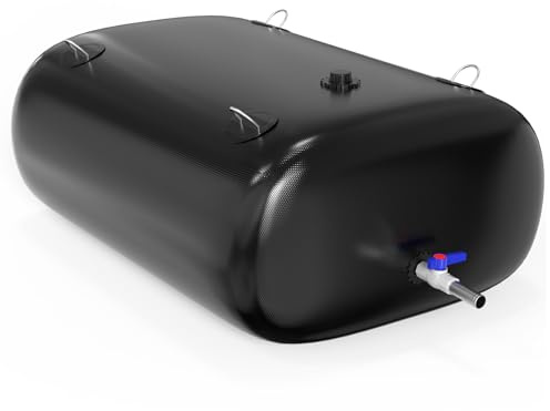 Recipiente de agua de 400 l de burbujas 3/4 pip - Tanque de agua suave de PVC engrosado portátil y plegable para exteriores