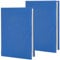 craspire 2Pcs Blaue Buchabdeckungen elastische Buchabdeckung 7 x 13 Zoll Dehnbare Wrap Sleeve bis zu 7 x 9 Zoll Rechteck Stoff Wiederverwendbare schützende Notebook-Hüllen für Hardcover Bücher