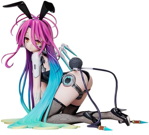 Zhongkaihua No Game No Life Anime Figure Schwi Dola Bunny Girl Figure Kneeling Position PVC Model Desktop Ornament Collectible Figure Statue