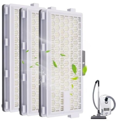 Elfinfi 3 Pezzi Filtri Aspirapolvere per Miele, Ricambi Originali per Miele Compact C1&C2, Complete C2&C3, S8340, Filtro Aspirapolvere per Contro le Polveri Sottili e Gli Odori