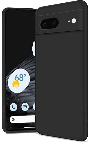 Silicone Case for Google Pixel 7 5G, Soft-Touch, Shockproof, DustProof, Protective Phone Cover for Google Pixel 7 5G Black