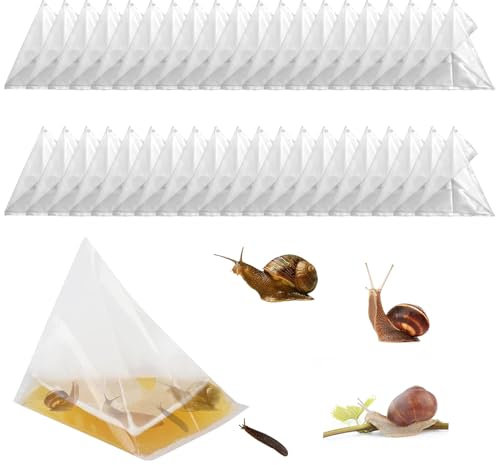 Umweltfreundlich Schneckenfalle Garten Schneckenschutz: 40 Stück Schneckenfallen Garten Bierfalle - Kunststoff Schneckenfänger für Gärten Gemüsegärten (40)