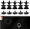 MIRKUZI Tapis de sol Lot de 10 clips de fixation pour tapis de sol de voiture, clips universels 3 en 1 pour tapis de sol de voiture, clips de fixation pour tapis de sol de voiture