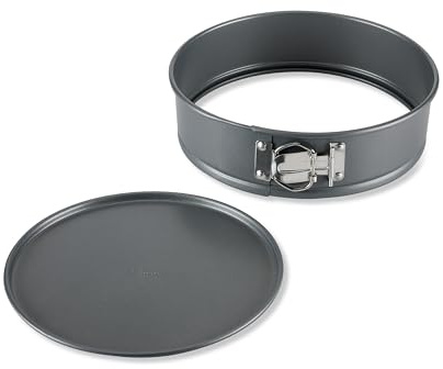 All-Clad Springform Pan 9 inch with Removable Bottom, Nonstick Pro-Release Bakeware, Professional Spring Form and Cheesecake Baking Mold, Durable Ceramic-Reinforced Non Stick Coating, Grey