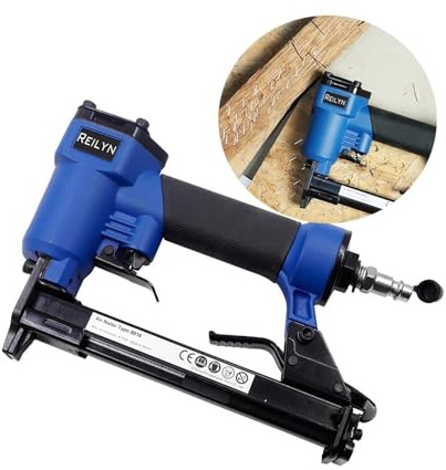 Nagelpistole, Air Stapler 8016 Nagelpistole, 21 Ga. Kronengröße 12,8 mm, Heimdekoration, Holzrahmen, pneumatischer Nagler for Sofa