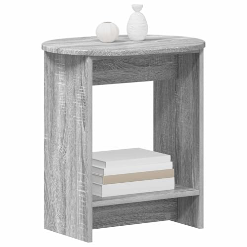 vidaXL Beistelltisch Graues Sonoma 50 x 39,5 x 55 cm Holzwerkstoff, Moderner rechteckiger Beistelltisch, robuster, feuchtigkeitsbeständiger Indoor-Möbel, kompakte Aufbewahrung, Schlichtes Design