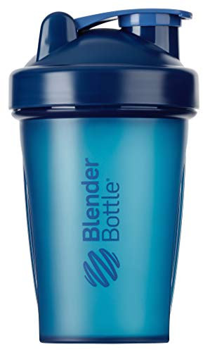 BlenderBottle Classic Botella de agua | Botella mezcladora de batidos de proteínas | con batidor Blenderball | libre de BPA | 820ml - Navy