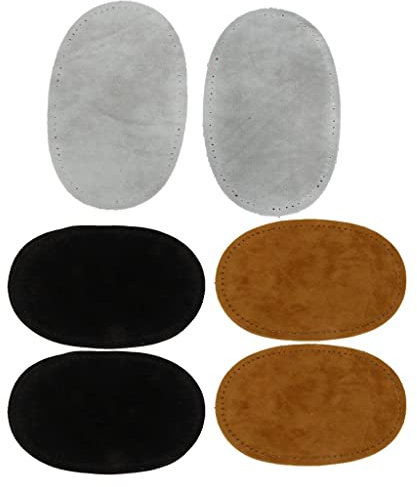 Sharplace 3 Paar Anschneidern Oval Ellenbogen/Knie Patches Jeans Reparatur schneidern Applique, Farbe 3