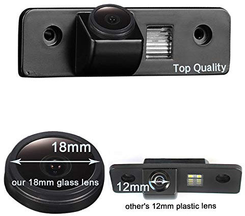 Navinio Auto Rückfahrkamera Einparkkamera Einparkhilfe Wasserdicht für Skoda Octavia RS 1Z MK2 Facelift Superb Fabia Roomster Tour Ford Mondeo MK2 MK3 Metrostar Fiesta MK5 Fusion Flex Mustang Taurus