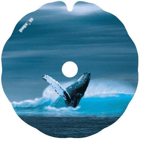 Flasque: Protège-Rayon Fauteuil Roulant (Paire) pour Main Courante de 49,51 à 50,50cm de Diam. Extérieur, Fixation Ronde - Blue blue blue