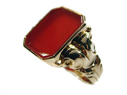 mr.goldis Herren Carneol Siegelring 333 Gold Herrenring Siegel Ring