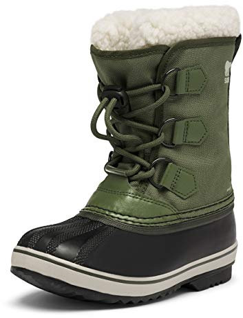 Sorel Yoot Pac Nylon WP, Stivali da Neve Impermeabili Unisex - Bambini e ragazzi, Verde (Hiker Green 211), 31 EU