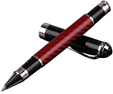RROVE Signature Kugelschreiber Carbon Fiber Signature Gel Kugelschreiber Schwarze Tinte Geschäftsdrucksachen Rot
