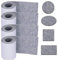 Feltrini per Mobili Parquet, DBAILY 4 Rotoli(100cm*10cm) Antiscivolo Protector Furniture Pads Feltro Adesivo per Mobili Piedi Sedie Tavolo Letto Armadio (Grigio)