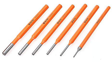 TACTIX Splinttreiber 6er Set Durchschläger Splint Treiber Werkzeug Durchschlag