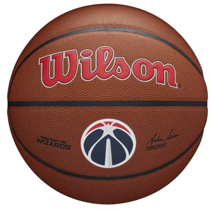 Wilson Basketball TEAM ALLIANCE, WASHINGTON WIZARDS, Indoor/Outdoor, Mischleder, Größe: 7