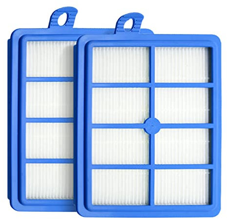 Benfosh 2 Piezas Filtro HEPA Repuesto Compatible con Electrolux H12 EL4100 EL6986A EL4050 ZE346B ZUA3840P ZTI7635, para Philips FC9080 FC9081 FC9082 FC9083 FC9084 Filtro Lavable de Repuesto