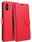 Bxithnr® Handyhülle für Redmi 9A/ Redmi 9AT/ Redmi 9i Hülle mit [RFID Schutz] Premium PU Leder Klapphülle Brieftasche Kartenfach Ständer Magnet Etui Handytasche Case Schutzhülle für Redmi 9A, Rot
