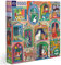 eeBoo Piece & Love: Katzen im Fenster – 1000 Teile Puzzle – Erwachsenen-Puzzle, quadratisch, 23 x 23 cm, inkl. Bildreferenzeinsatz, glänzende Teile