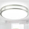 Depuley 48W LED Deckenleuchte, 18'' Flush Mount Deckenlampe, gebürstetem Nickel Runde Lampe für Wohnzimmer, Schlafzimmer, Flur, Küche,3000-6000K 5 Farbe einstellbar, super hell