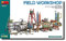 MiniArt 49012 1:48 WWII Feldwerkstatt-originalgetreue Nachbildung, Modellbau, Plastik Bausatz, Basteln, Hobby, Kleben, Modellbausatz, Zusammenbauen, unlackiert