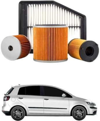 Kit 4 Filtri Tagliando compatibile con VW Golf Plus V 1.6 Bi-Fuel 75 kw Benzina/Gasauto (GPL) 2009-2013