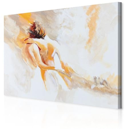 decomonkey Bilder Abstrakt Paar 90x60 cm 1 Teilig Wandbild Groß Leinwandbild XXL Deko Wohnzimmer Schlafzimmer Büro Wanddeko Leinwand Pictures For Wall Poster Wall Painting Modern