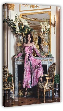 Diempi AhCor Olga Kurylenko Poster (20) Leinwand Poster Schlafzimmer Dekor Sport Landschaft Büro Zimmer Dekor Geschenk Rahmenstil 40 x 60 cm