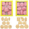 16 moldes de galletas árabes para repostería, serie Eid, moldes de plástico para galletas, material plástico, moldes para galletas de luna