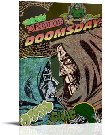 CTATOGE Mf Poster Doom Comic Vintage Poster Leinwand Gemälde Wandkunst Bild Wohnkultur Druck für Schlafzimmer Wohnzimmer 30 x 45 cm Rahmenstil