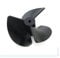 carotoe Profession 3-blades Propellers With 2mm Shaft Hole Nylon Paddle For Boat Fan Shape Paddle
