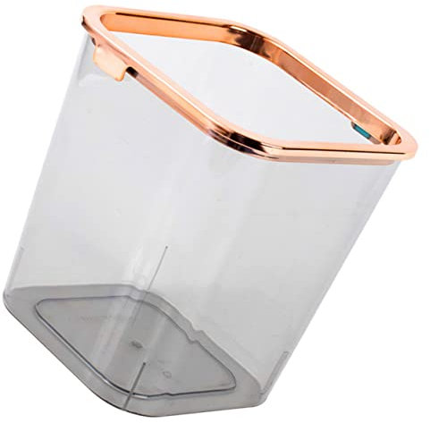 MAGICLULU Poubelle Ménagère Légère Conteneur À Déchets Organisateur De Bureau Corbeille À Déchets Avec Pince Gris Moderne