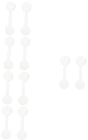 FRCOLOR 10 Stk Optometrie-Augenschutz schwarze augenklappe Sehtestgeräte augenpflaster kinder augenklappe kinder praktisches Sehtest-Tool Occluder Augenschutzplatte Weiß