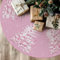 Tian Zhun Weihnachtsbaumrock, rosa, für Weihnachtsfeiern, Winterferien, Baummatte, 122 cm, für Innen- und Außendekorationen
