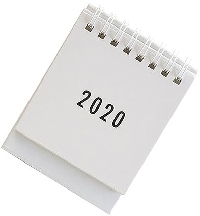 Tofficu Tischkalender DIY Schreibtischorganizer Weiß Mini Kalender zum Selbermachen Notizkalender Monatskalender für Zuhause Büro Schule