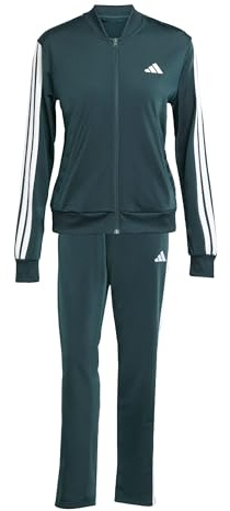 adidas Damen ESSENTIALS 3-STRIPES TRACKSUIT, Aurora Ivy, M