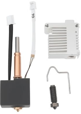 SG Store 1 Set Hotend Kit Montage-Druckkopf mit 0,4 mm Heatbreak gehärteter Stahldüse, kompatibel mit Anycubic Kobra 3, kompatibel mit Kobra 3 Combo 3D-Drucker (mit Kühlkörper)