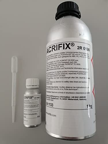 ACRIFIX 2R 0190 (1 kg) incl. Härter CA 0020 (60 g) Kleber Acrylglas PMMA
