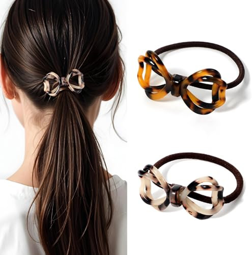 2 Stück Hippie Stirnband Damen, Elastische Geflochtene Stirnbänder, Boho Fliege Haarbänder, Geflochtene Haarbänder für Mädchen Und Frauen(Curry/Beige)
