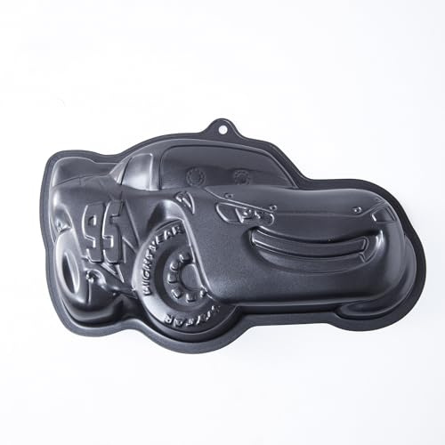 Xylarnoveth Auto-Kuchenform, Auto-Kuchenform – 34,9 cm robuste 3D-Rennwagen-Backform aus Karbonstahl für Renn-Motto-Party und kreatives Backen – antihaftbeschichtet und gleichmäßige Wärmeverteilung