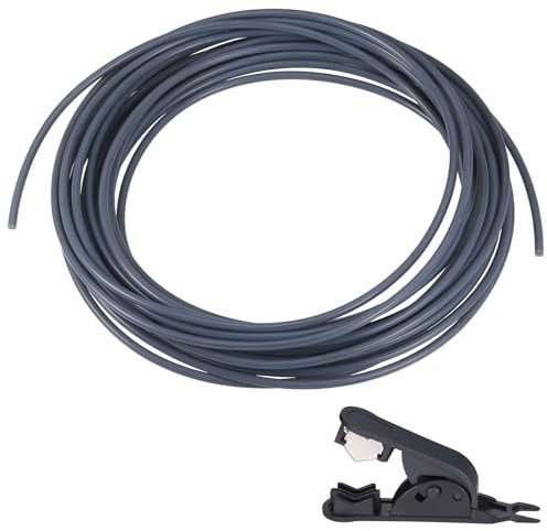 Zocipro 10 Meter PTFE Schlauch 4mm x 2,5mm, PTFE Tube für 3D Drucker mit Cutter, kompatibel mit Bambu Lab A1 Mini/A1/P1P/P1S/X1C/AMS/P1/X1 und Creality K1/K1 Max/Ender 3 V3, für 1,75 mm Filament,Grau