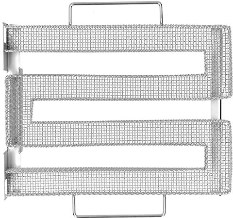 Kaltes Rauchgenerator, Raucherschale Edelstahl BBQ Raucher für Heißes Kaltes Rauchen mit Verstärkten Ecken für Fleischkäse -Fischgemüse