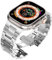 dongriuk Cinturino in acciaio inossidabile per Apple Watch Band Ultra 2, bracciale per iWatch Serie 10, 9, 8, 7, 6, 5, 4 SE(Silver,38/40/41mm)