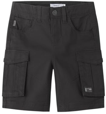 NAME IT Jungen Nkmryan Reg TWI L Shorts 6776-Ba Noos, Black Oyster, 134 cm