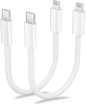 Cavo USB C a Lightning Corto 0.3M, Cavo iPhone Type C Certificato MFi Ricarica Rapida Caricabatterie Filo, Type C Caricatore per iPhone 14/13/12/11/Pro/Pro Max/Mini/XR/XS/XS Max/X/8/7/6/6s/Plus