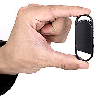 Wiiguda@ 8 GB Mini Spy Voice Recorder Keyring USB Flash Drive MP3 Player Portable Dictaphone For Professionals, Students, Collection of Evidence - No Flashing/Signals