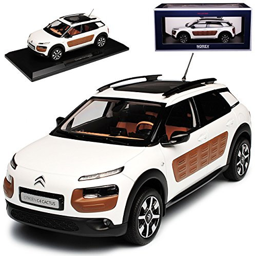Norev Citroen C4 Cactus SUV Weiss Metallic 1. Generation 2014-2018 1/18 Modell Auto mit individiuellem Wunschkennzeichen